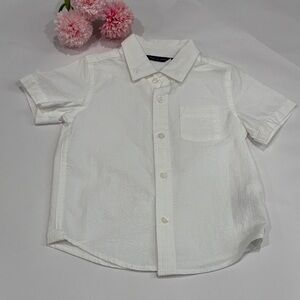 Janie and Jack White Button Down Shirt